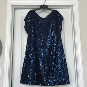 2X Mynt 1792 navy blue sequin dress